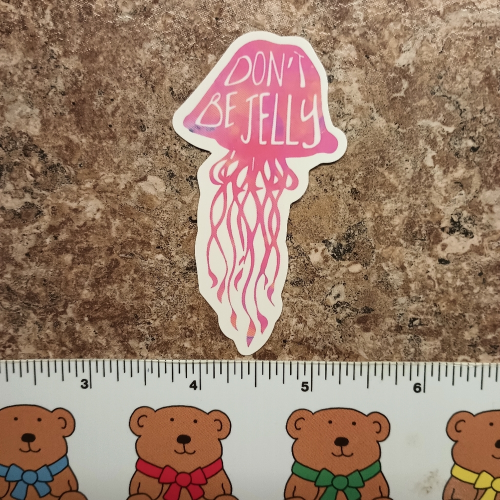 10/$10 Ocean Beach Coastal Jellyfish Surf Phone Bottle Laptop Decal Sticker